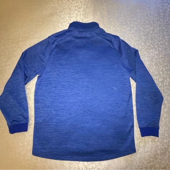 Under Armour Coldgear Quarter Zip Royal Blue Sweatshirt - Picture 10 of 14